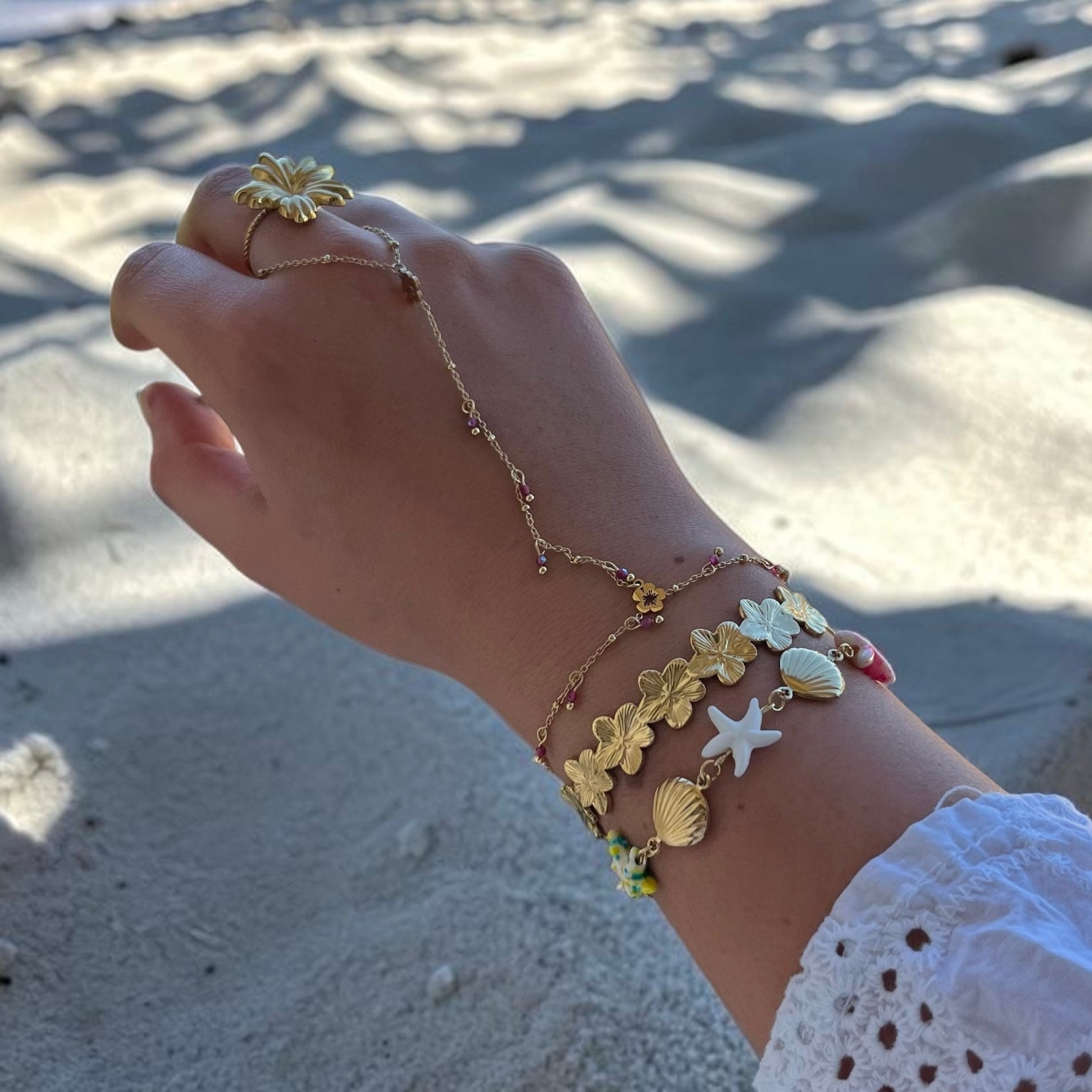 Bracelet de main « Vanilla »